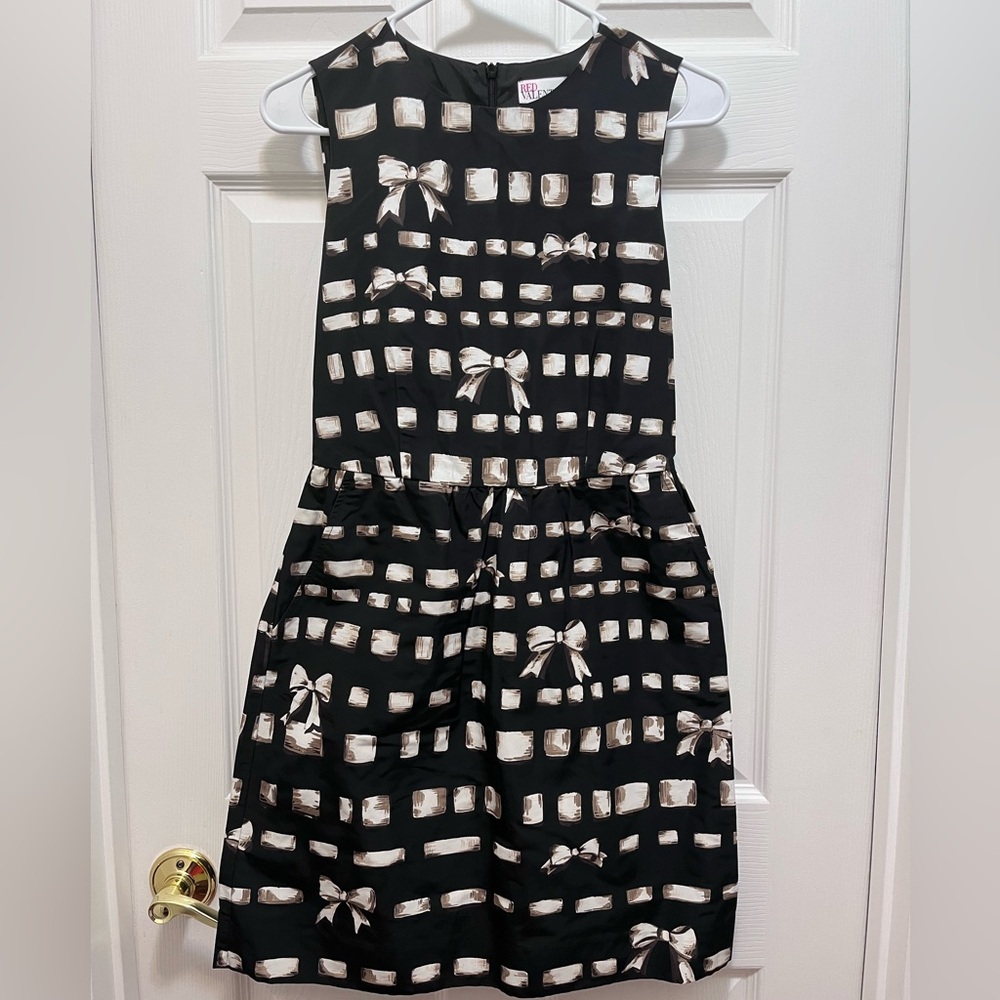 Red Valentino Ribbon and Bow fit flare dress Size 38 or 8